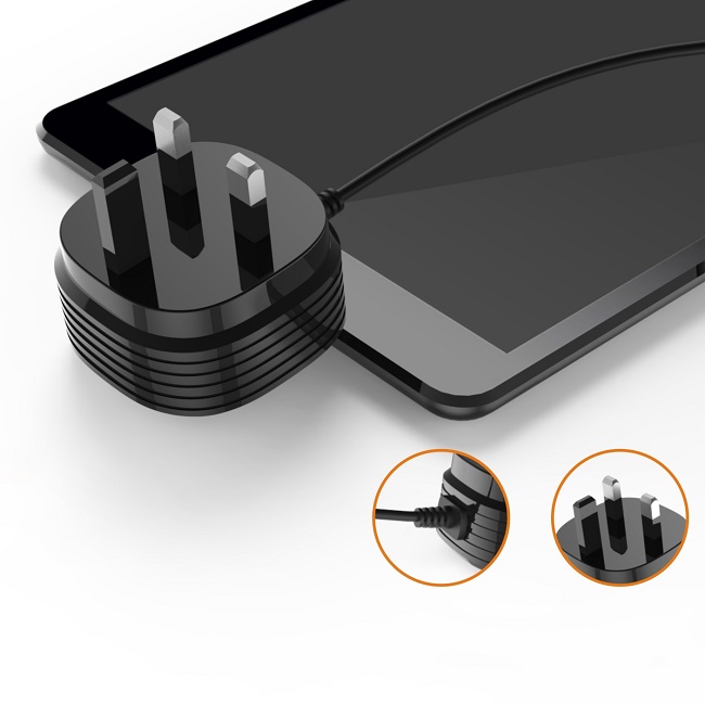 Dual USB CE RoHS ErP 5V2.4A UK Charger Plug 0