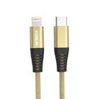 5V 3A MFI Certified USB Type C To Lightning Cable Charger