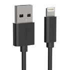 2M PVC USB A OTG Mfi Certified Lightning Cables For Audio Video