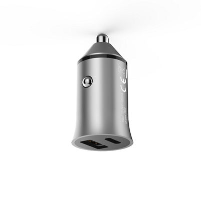 Dual Port FCC ROHS 5V2.4A 18W USB C Car Chargers