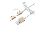 4 Pin 5V2.4A PVC 3m USB Multi Charging Cable Usb Micro To Type C