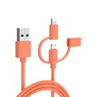 MFI C89 5V2.4A PVC Data Charging Cable USB 2.0 Connector