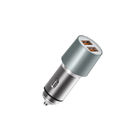 Aluminium Alloy Stainless Steel Car 12V1.5A CE FCC QC 3.0 Charger