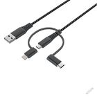 USB A To Micro Type C Lightning C48 Multi USB Data Cable 5V2.4A 1M