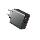 GaN 65W Double Port Wall Charger FCC Short Circuit Protection