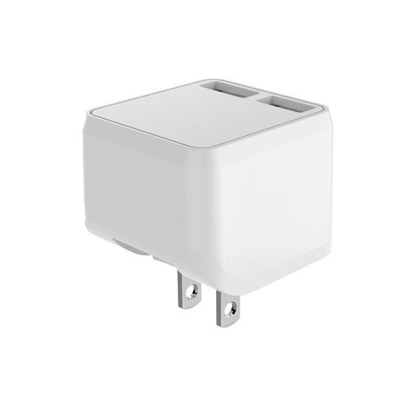 Dual USB Flip 5V3.4A USA Wall Charger With Foldable Prong