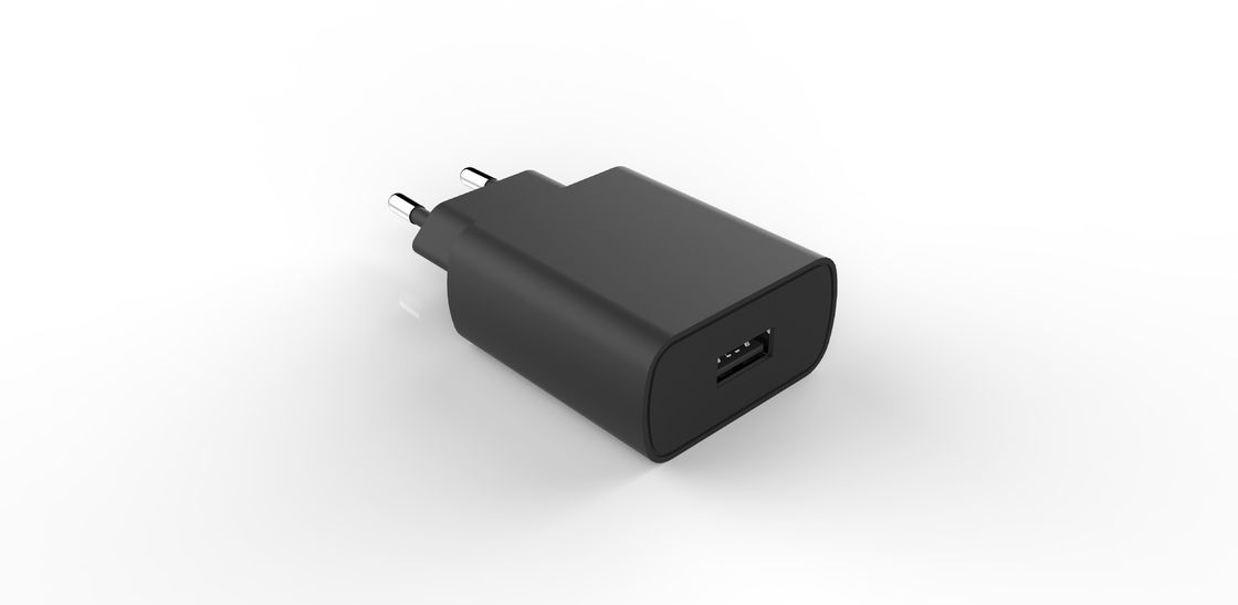 Black 12V1.5A QC3.0 European USB Charger