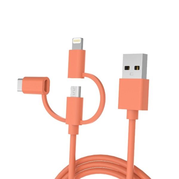 MFI C89 5V2.4A PVC Data Charging Cable USB 2.0 Connector