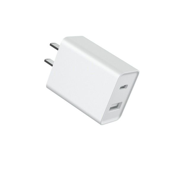 USB A USB C Fixed Plug FCC 5V3.4A American Charger Adapter